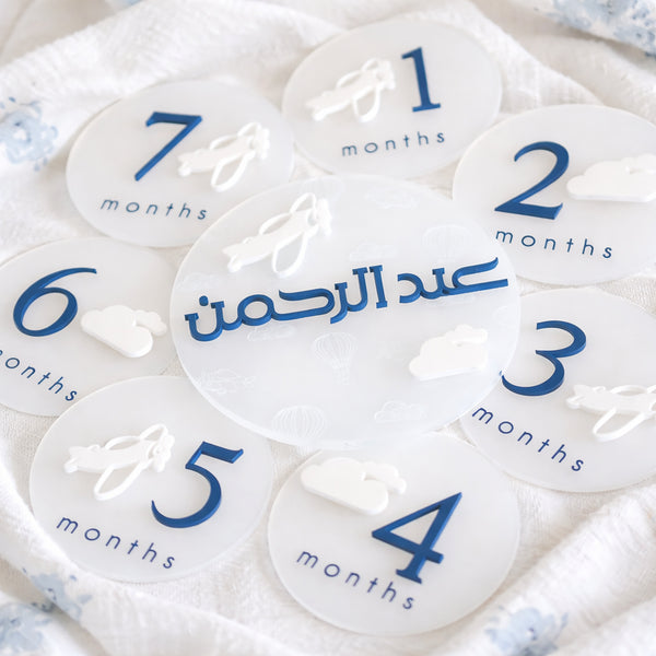 Sky dreams Milestone Set acrylic