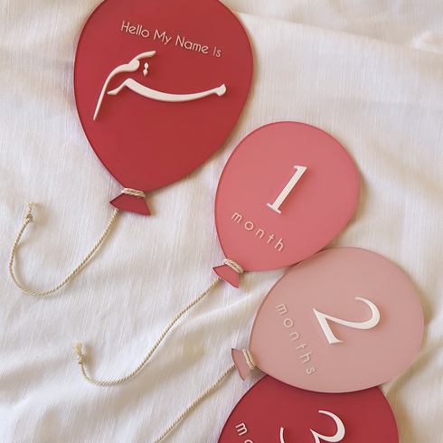 Balloon Acrylic Milestone Set