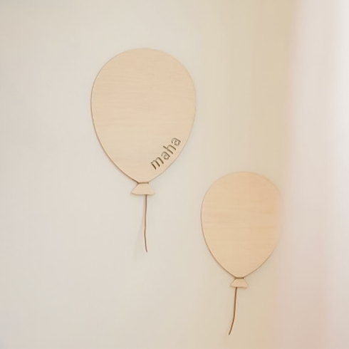 Wooden Cut out Balloon Set