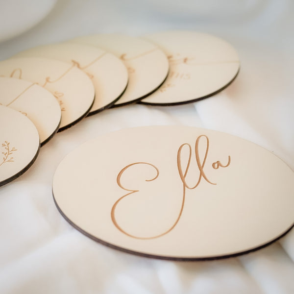 Floral Milestone Set wooden