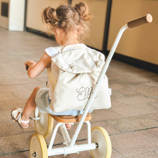 Linen Back To School Bag