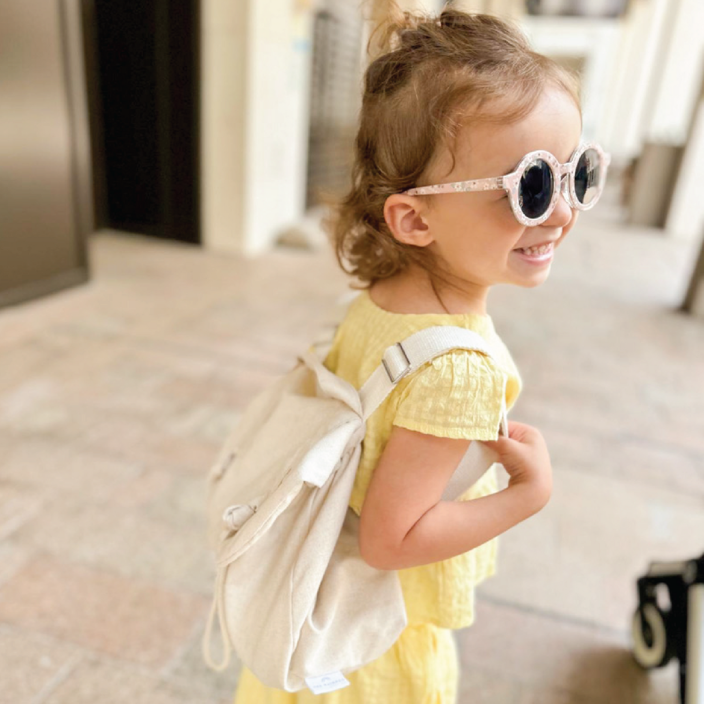 Linen Back To School Bag